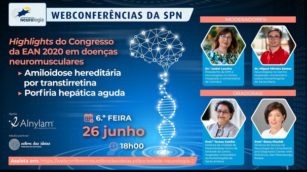 Doenças neuromusculares nas próximas webconferências da SPN